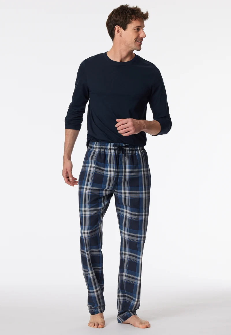 Hose Blau kariert - Mix+Relax