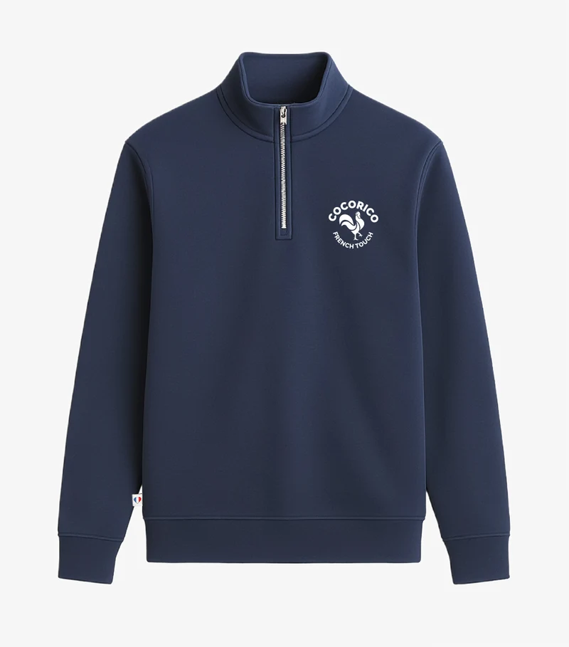Sweat Camionneur Homme Marine - Coq Français
