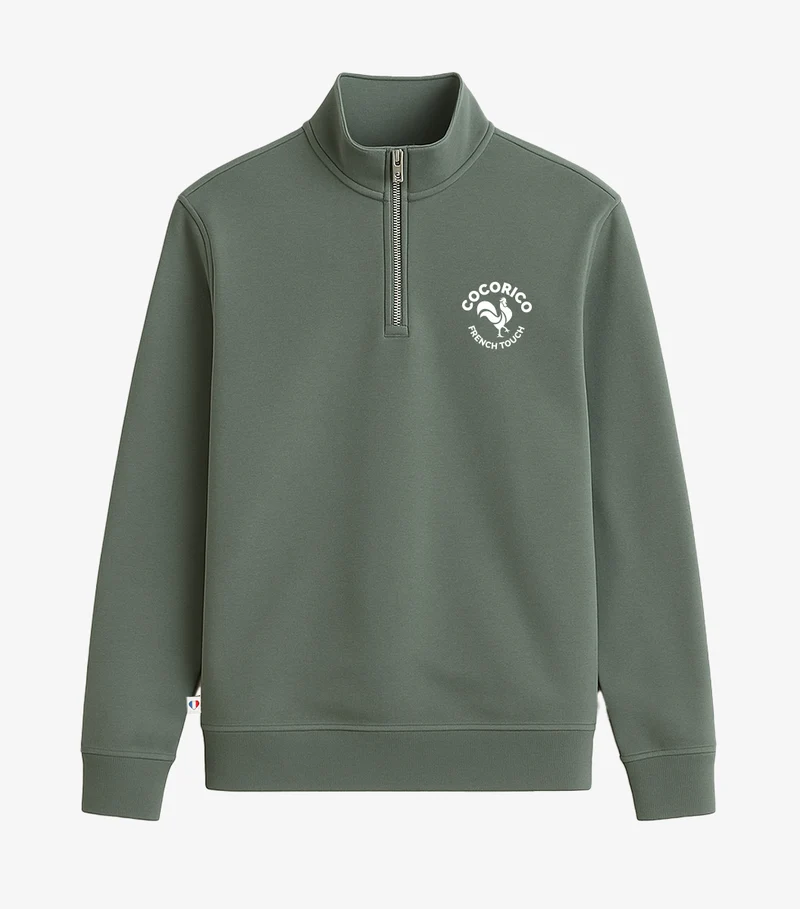 Sweat Camionneur Homme Sauge - Coq Français