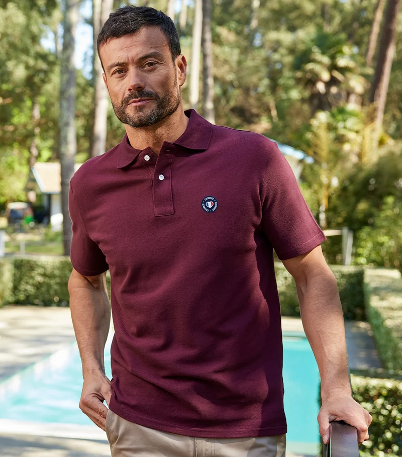 Polo Homme Bordeaux - Blason