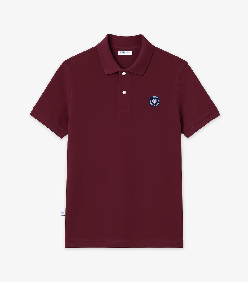 Polo Homme Bordeaux - Blason