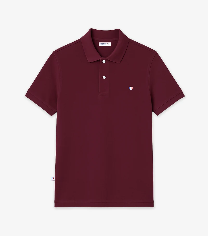 Polo Homme Bordeaux - Iconique