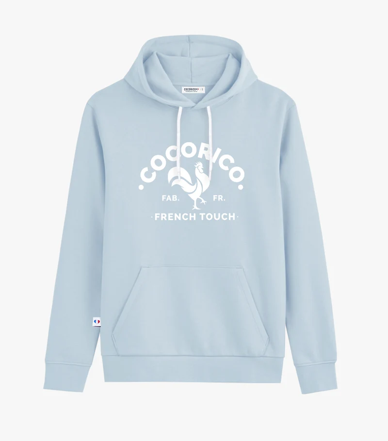 Sweat à capuche Femme Ciel - Coq Français