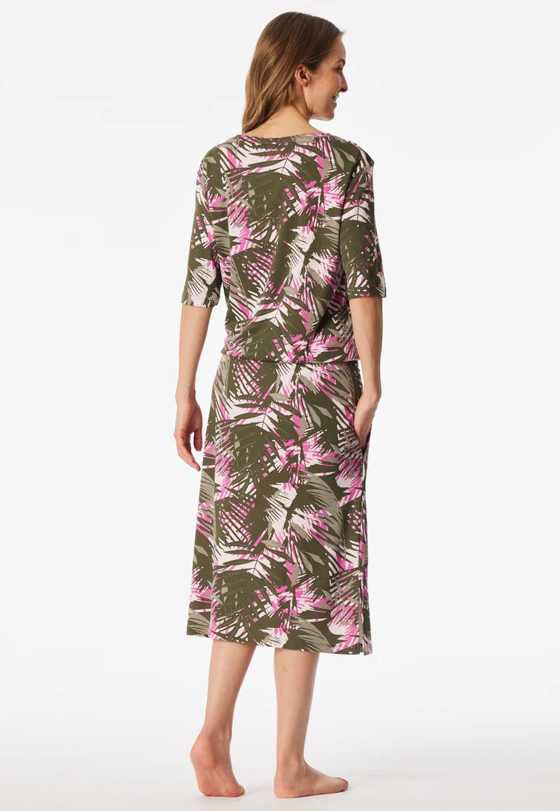 Nachthemd kurzarm Bunt gemustert - Modern Nightwear