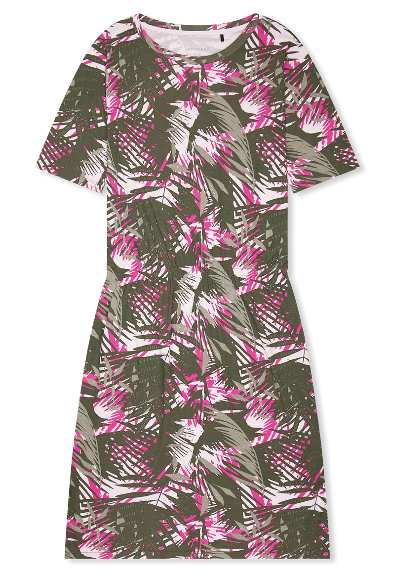 Nachthemd kurzarm Bunt gemustert - Modern Nightwear
