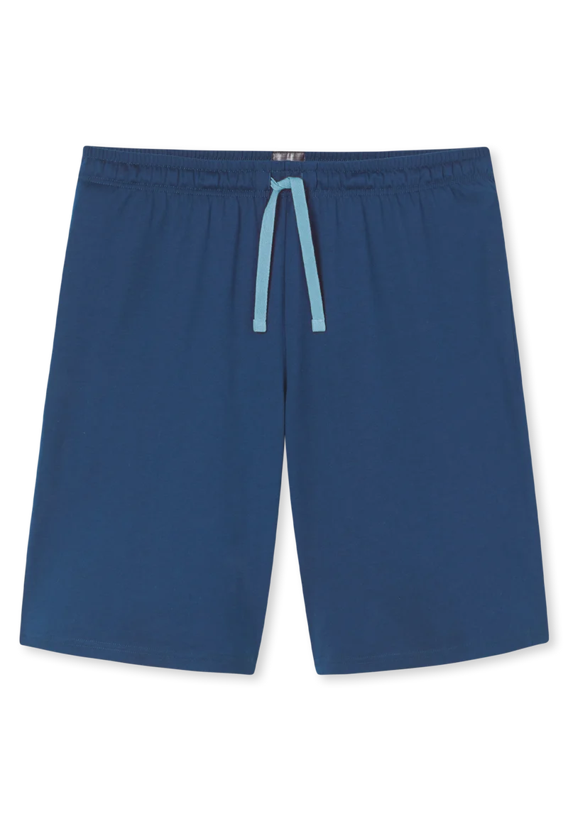 Schlafanzug kurz Blau gestreift - Casual Nightwear