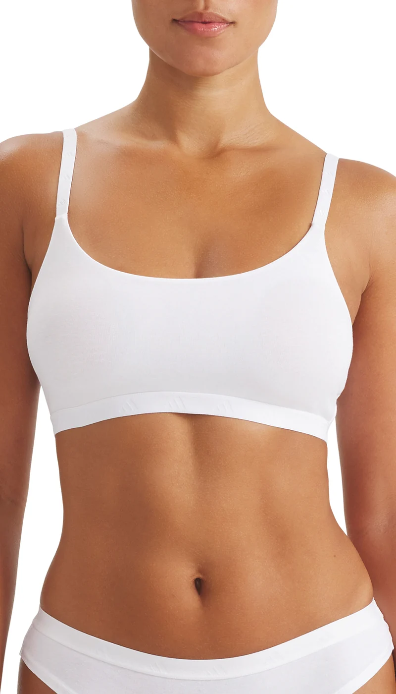 Bustier mit herausnehmbaren Pads Weiss - ADIDAS