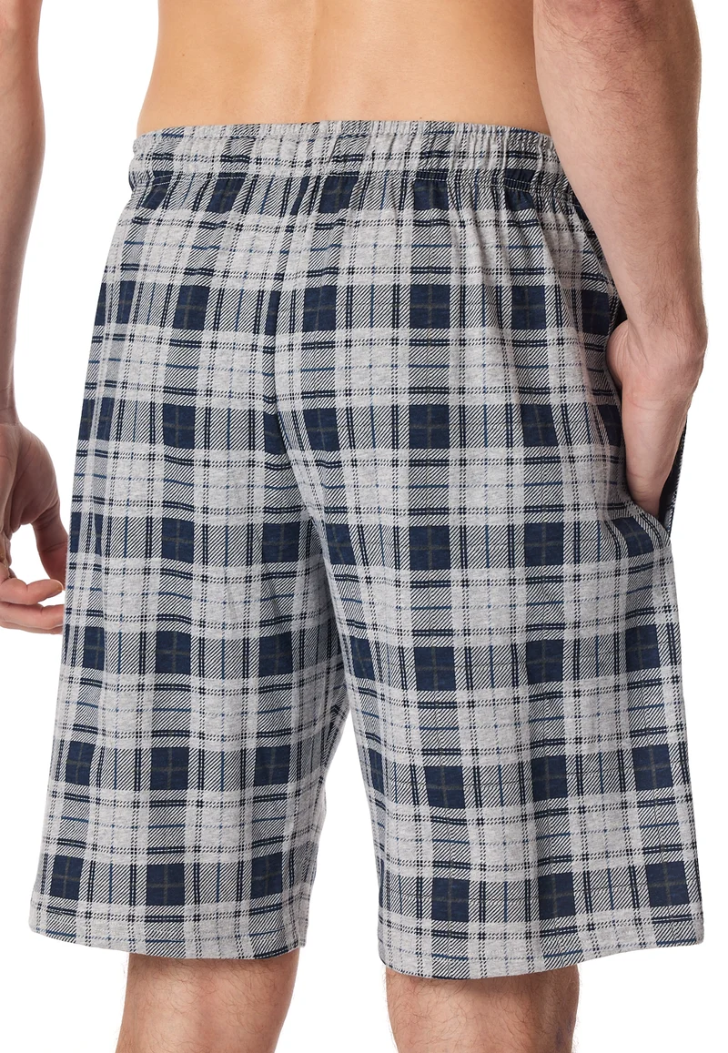 Hose kurz Blau kariert - Mix+Relax