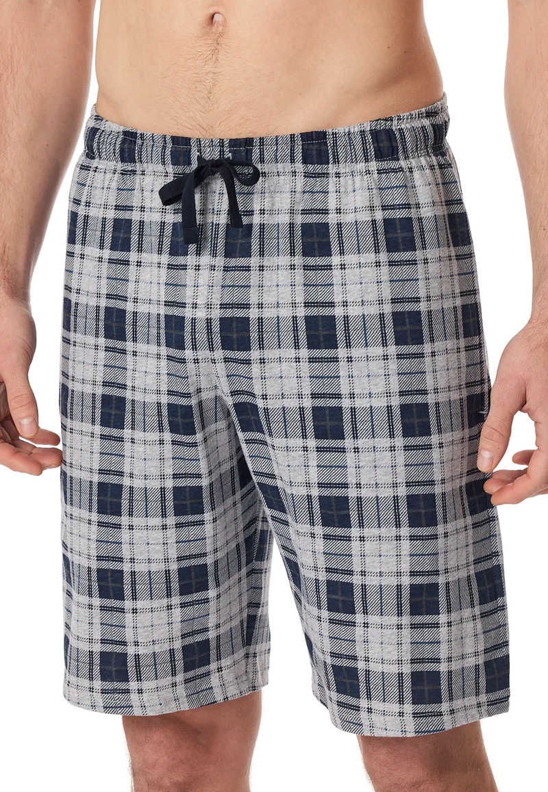 Hose kurz Blau kariert - Mix+Relax