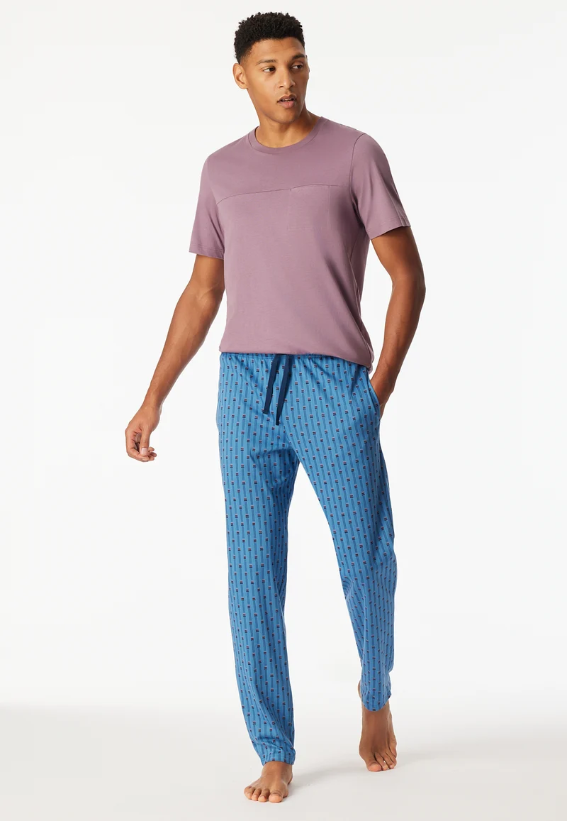 Hose Blau gemustert - Mix+Relax