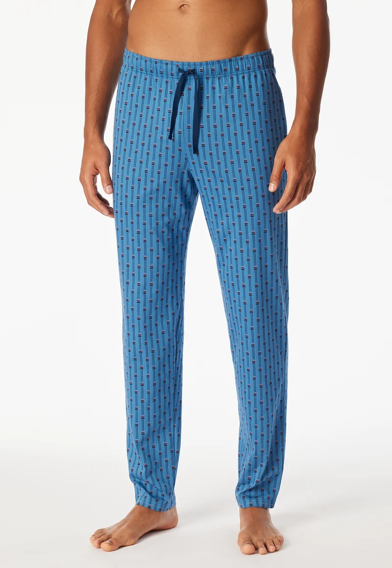 Hose Blau gemustert - Mix+Relax