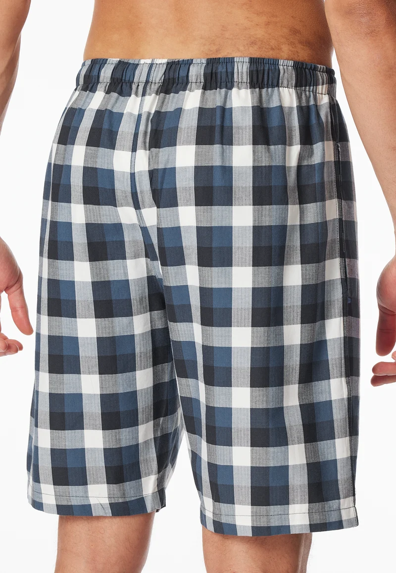 Hose kurz Blau kariert - Mix+Relax