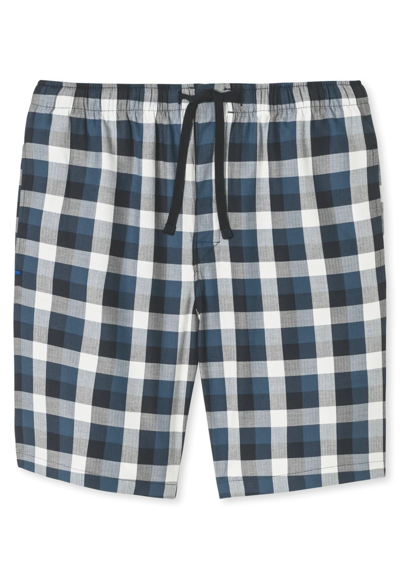 Hose kurz Blau kariert - Mix+Relax