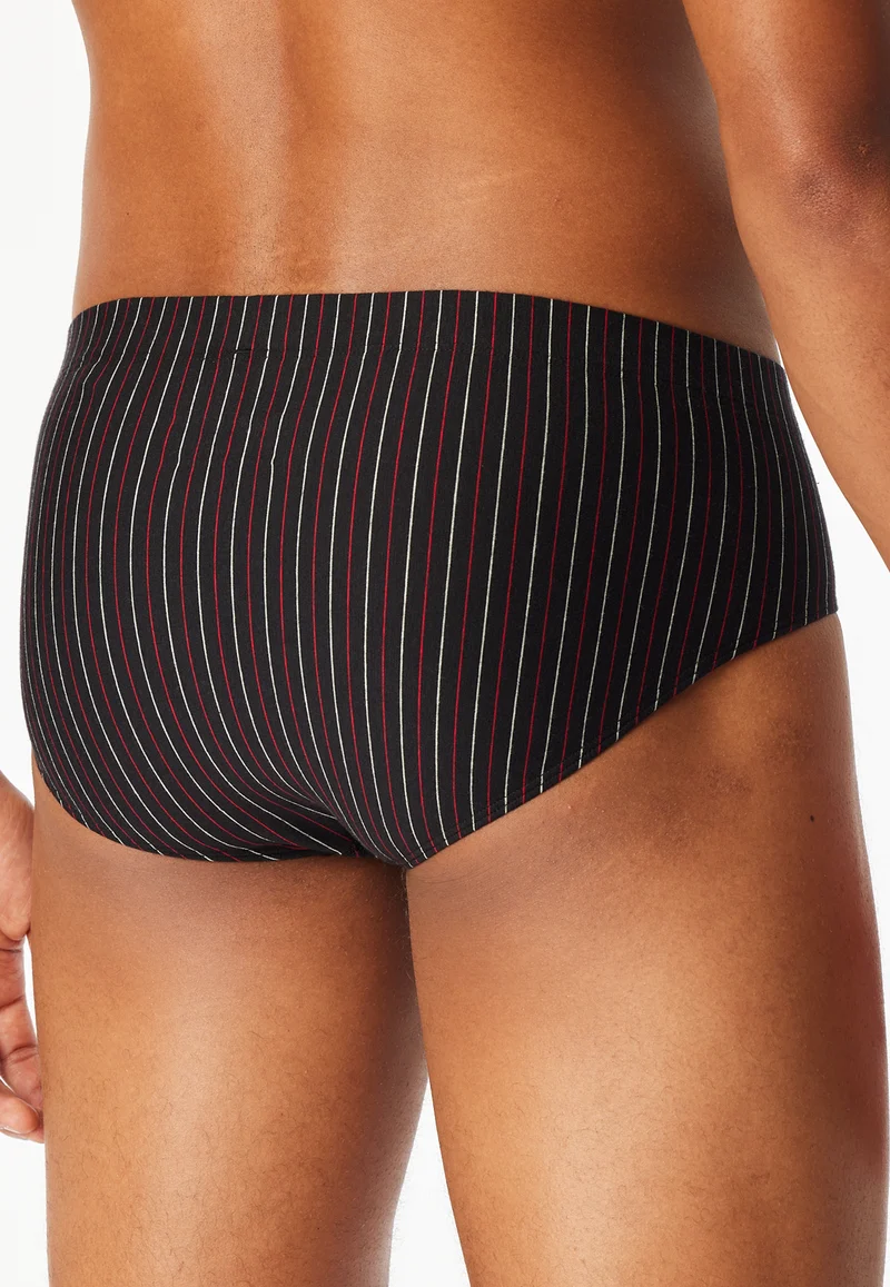 Slip 3er-Pack Schwarz gestreift - 95/5