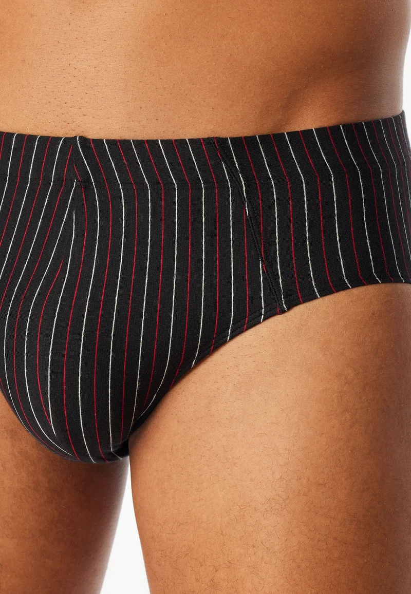 Slip 3er-Pack Schwarz gestreift - 95/5