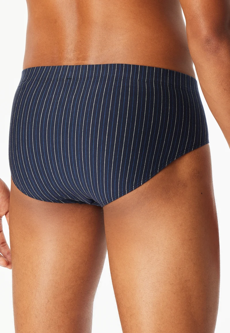 Slip 3er-Pack Dunkelblau gestreift - 95/5
