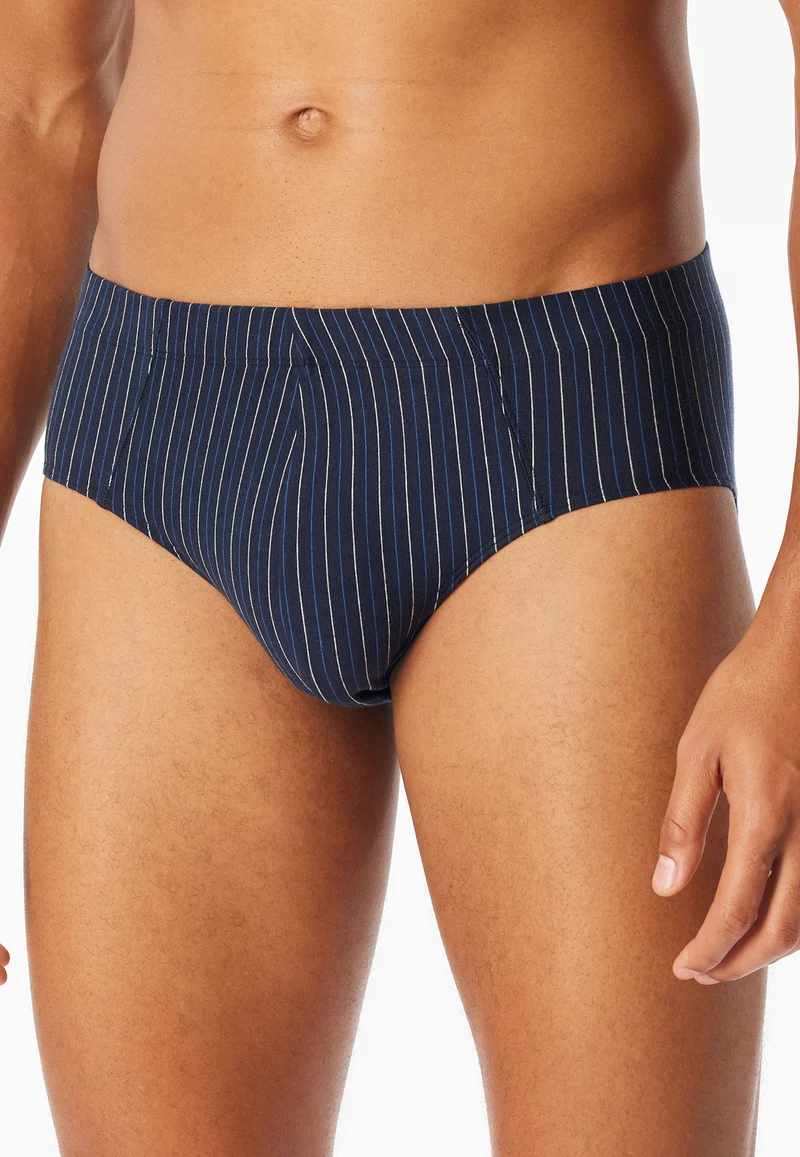 Slip 3er-Pack Dunkelblau gestreift - 95/5