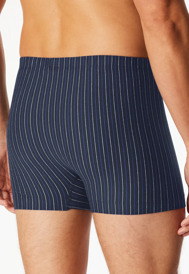 Enge Boxershorts 3er-Pack Dunkelblau gestreift - 95/5
