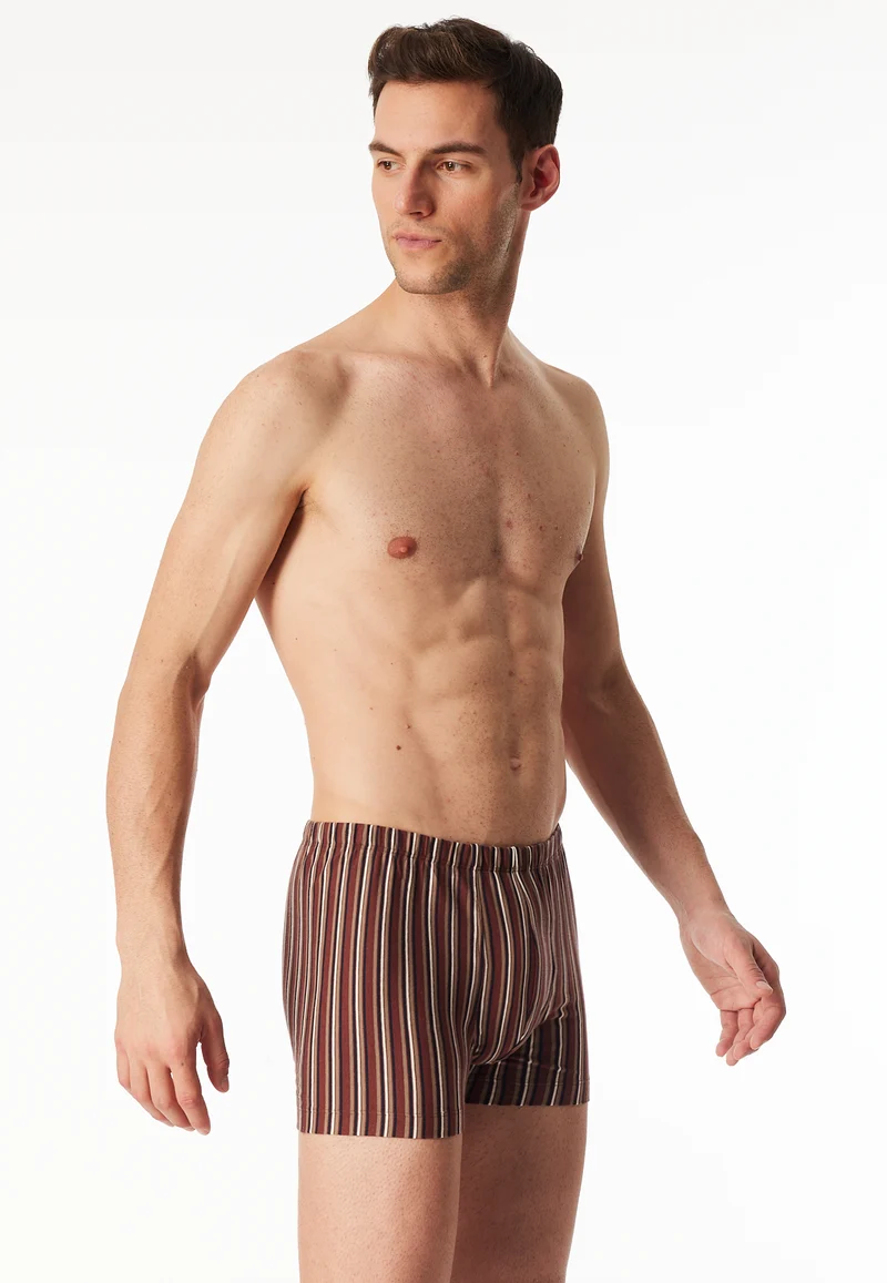 Enge Boxershorts Bordeaux gestreift - 95/5