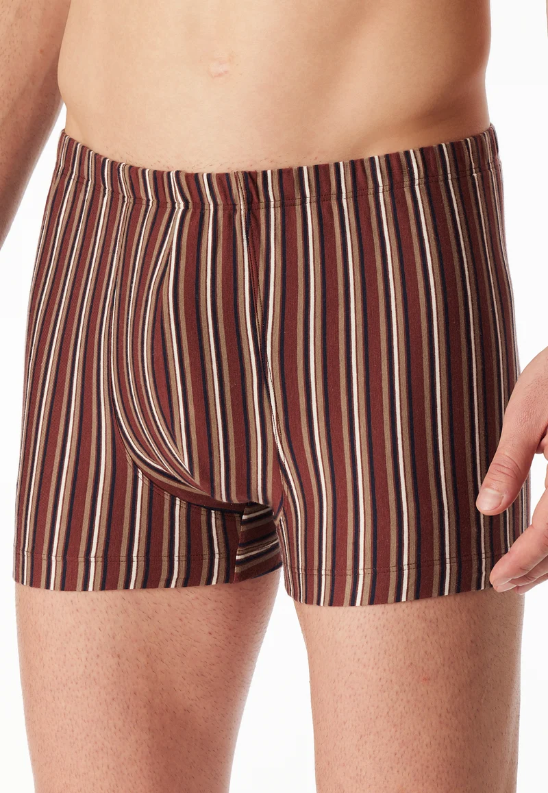 Enge Boxershorts Bordeaux gestreift - 95/5
