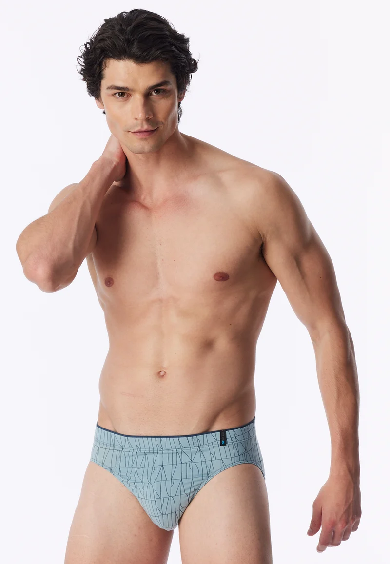 Slip Blau gemustert - Long Life Soft