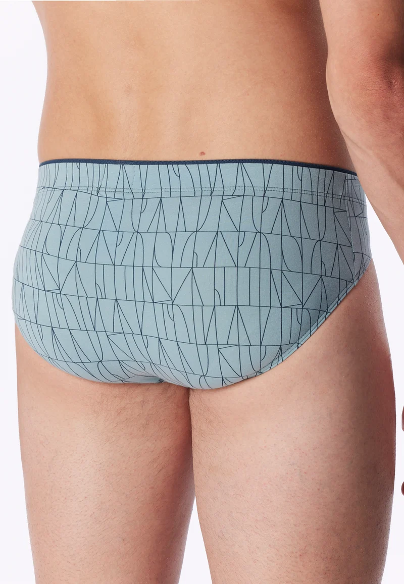Slip Blau gemustert - Long Life Soft