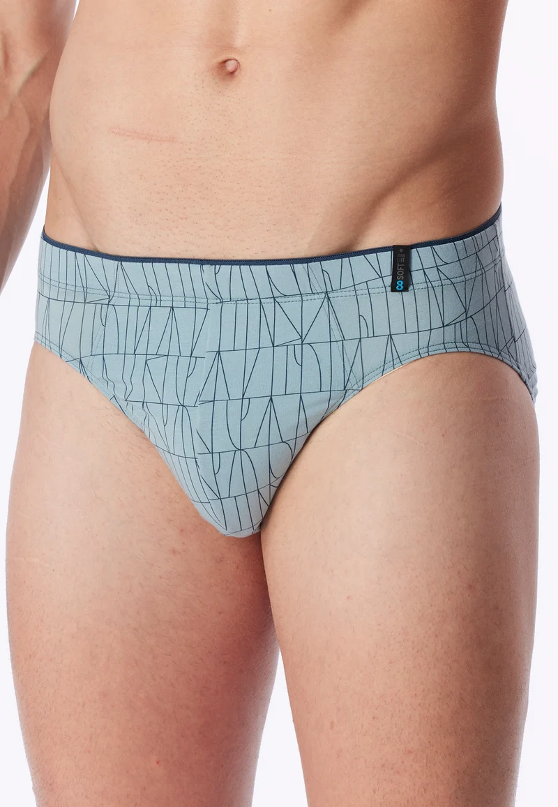 Slip Blau gemustert - Long Life Soft