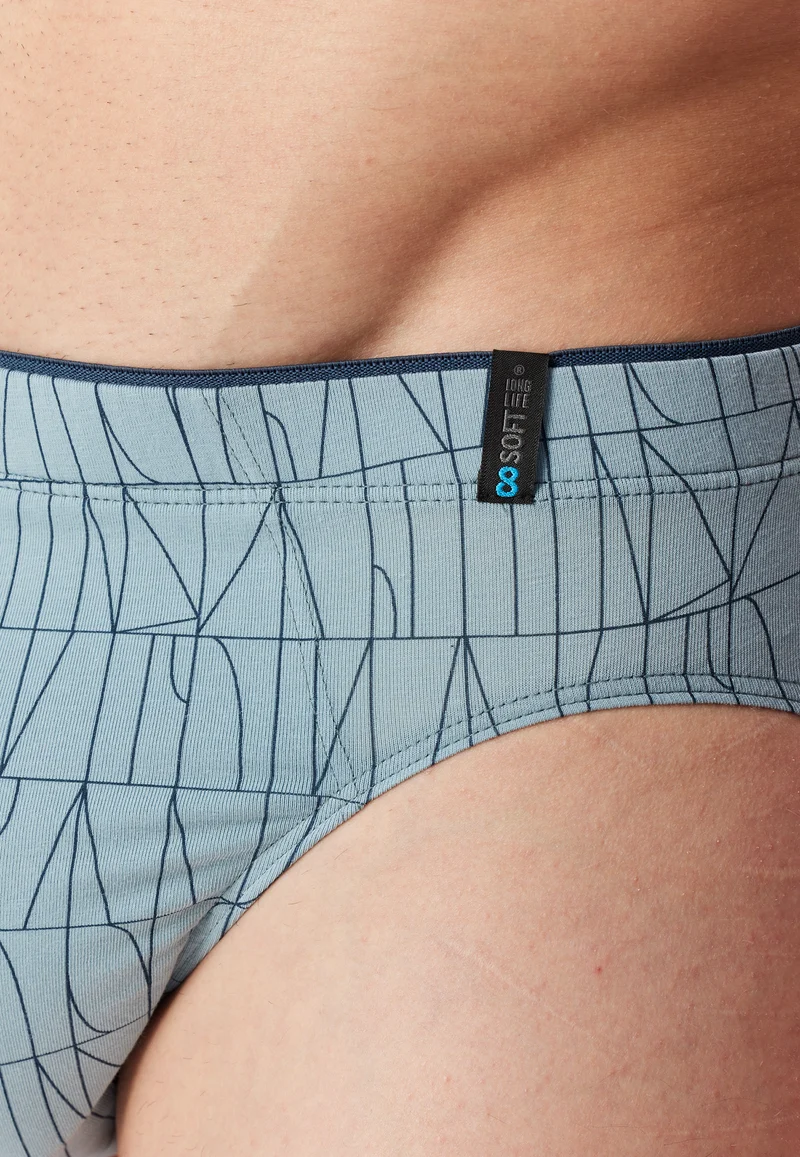 Slip Blau gemustert - Long Life Soft