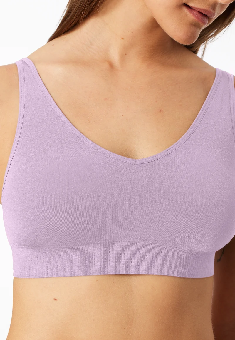 Soft-BH herausnehmbare Pads Flieder - Classic Seamless