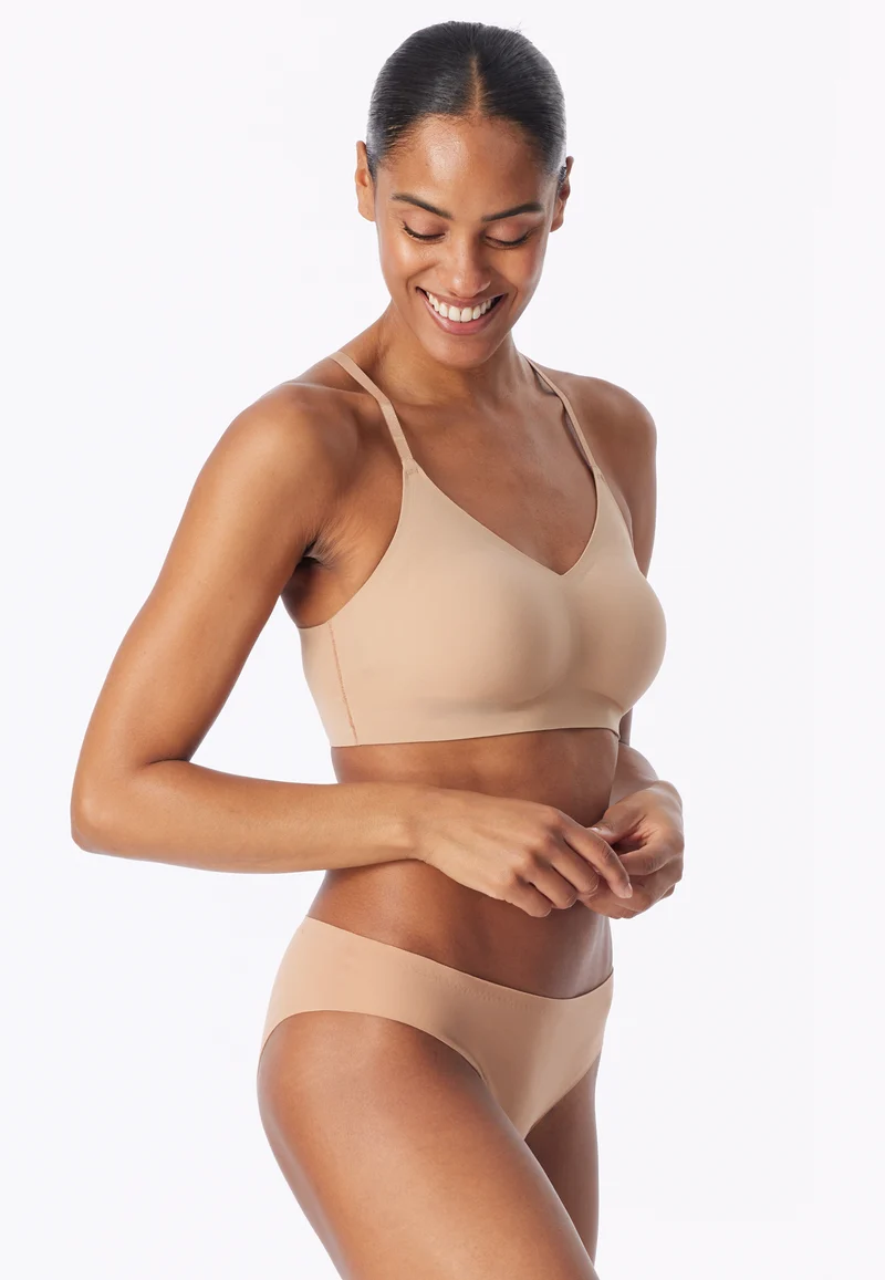Bustier Seamless mit herausnehmbaren Pads Beige - Invisble Soft