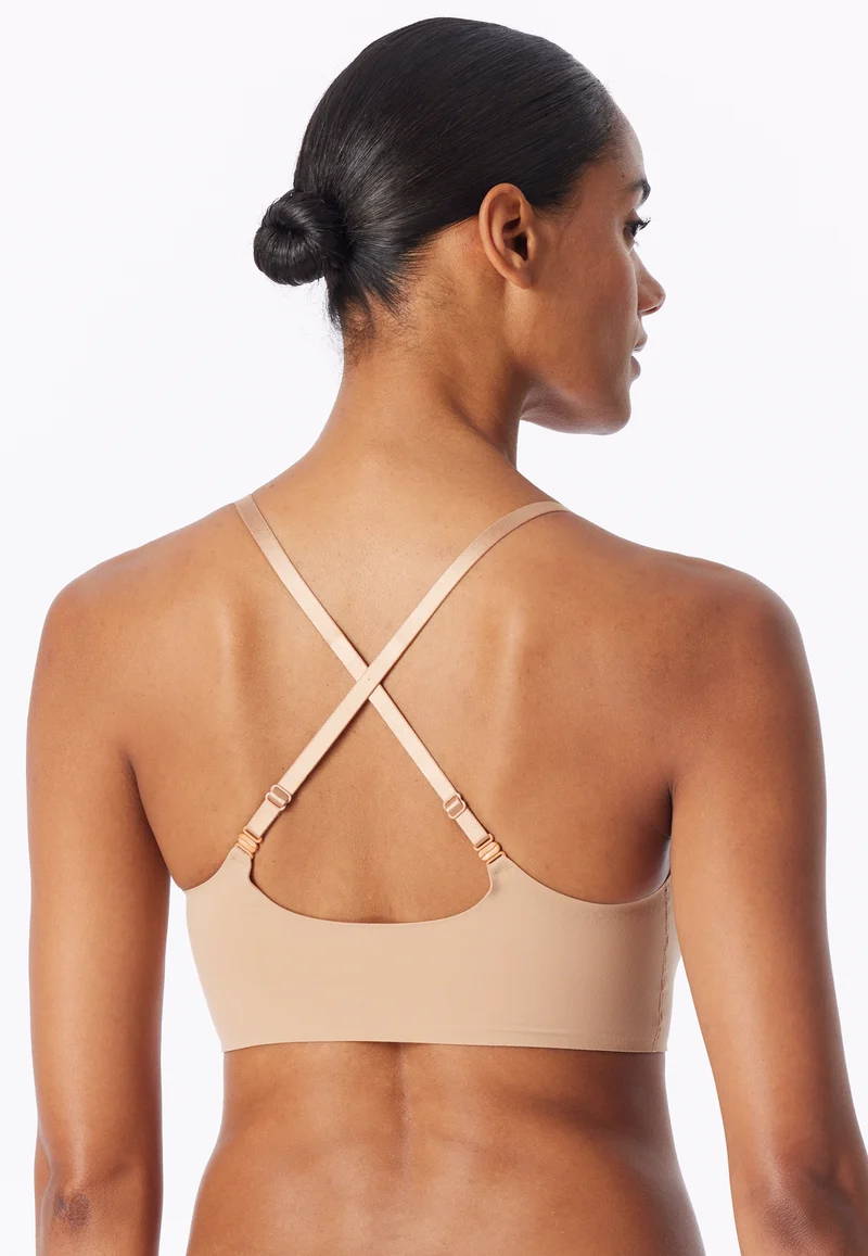 Bustier Seamless mit herausnehmbaren Pads Beige - Invisble Soft