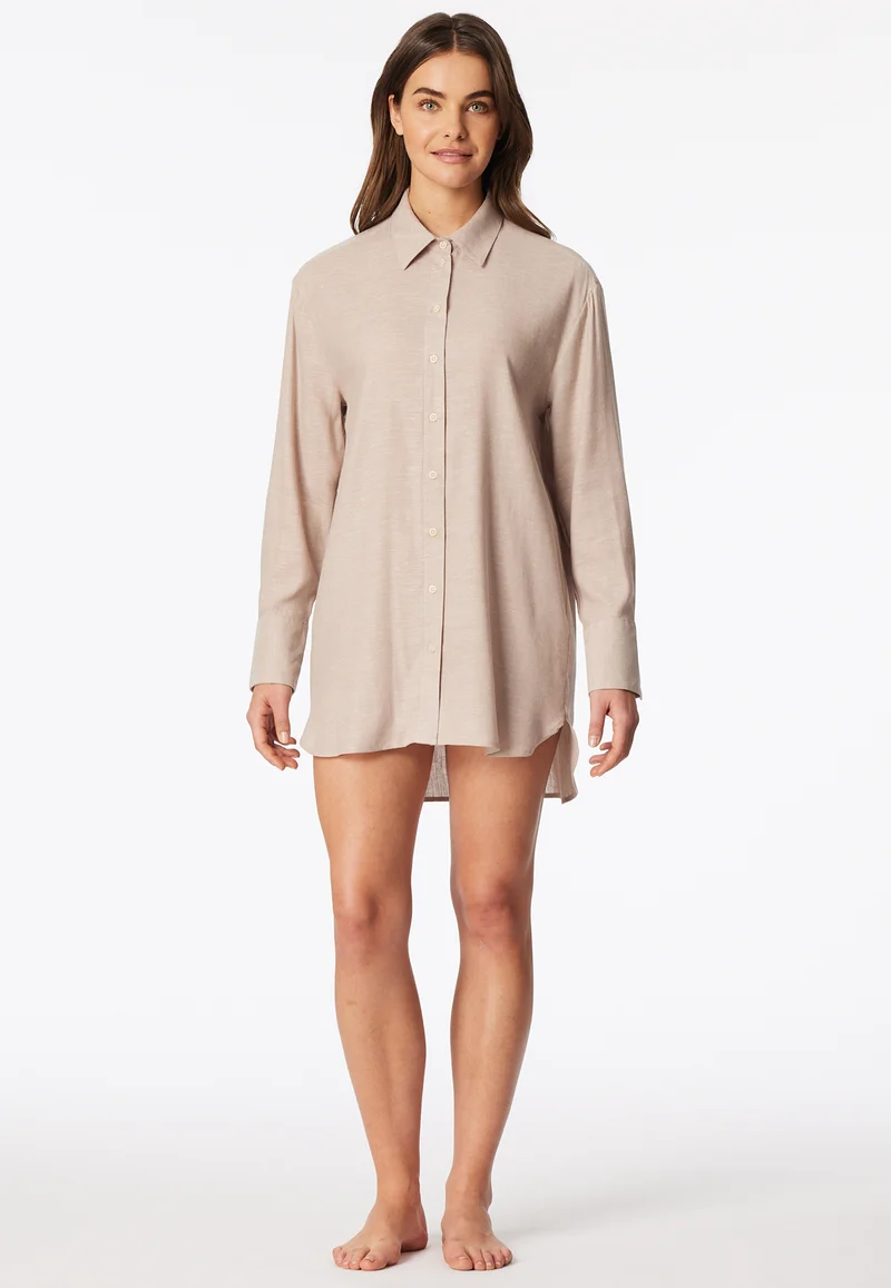 Hemd Leinen Beige - Mix+Relax