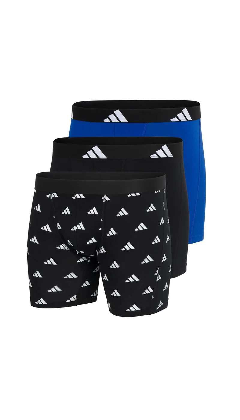 Enge Boxershorts 3er-Pack Schwarz/Blau - ADIDAS