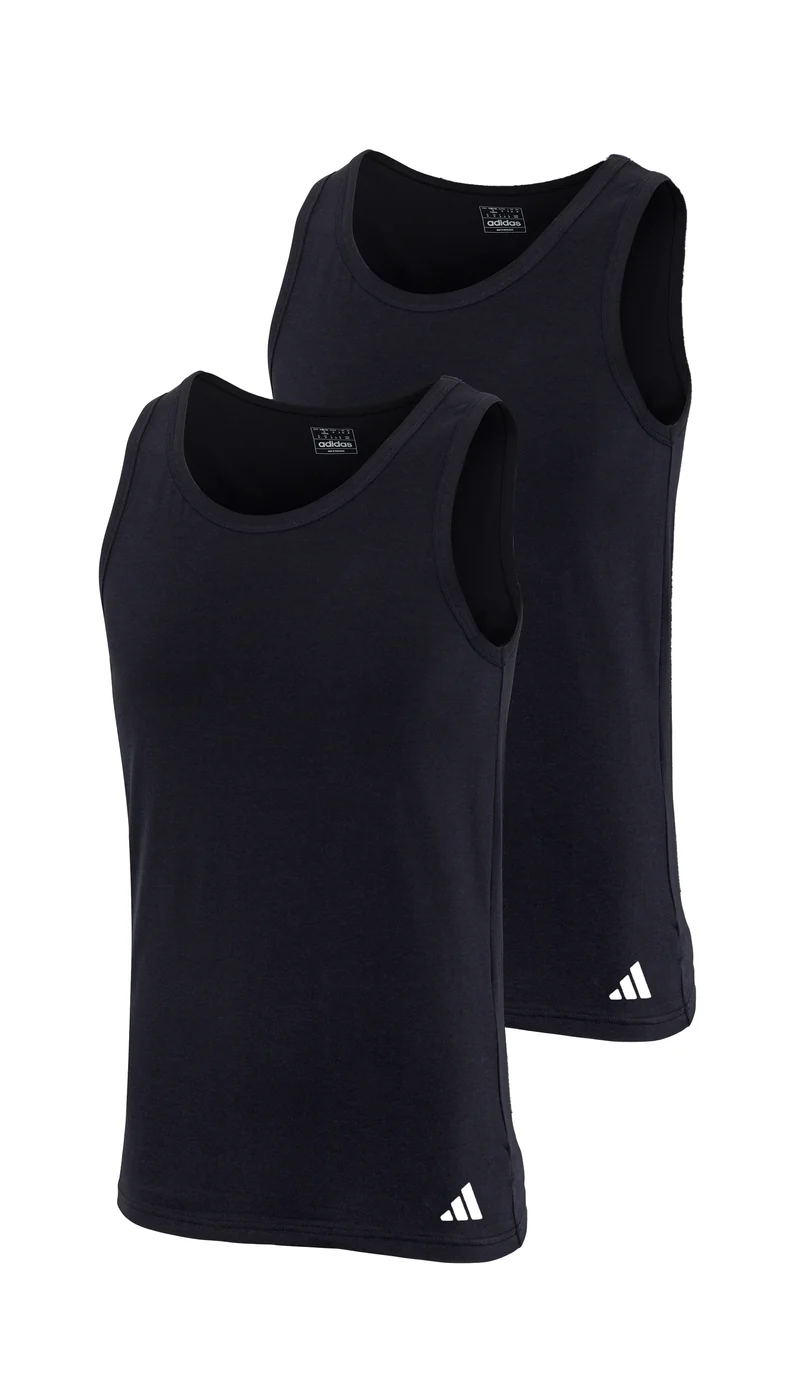 Tank Top 2er-Pack Schwarz - ADIDAS