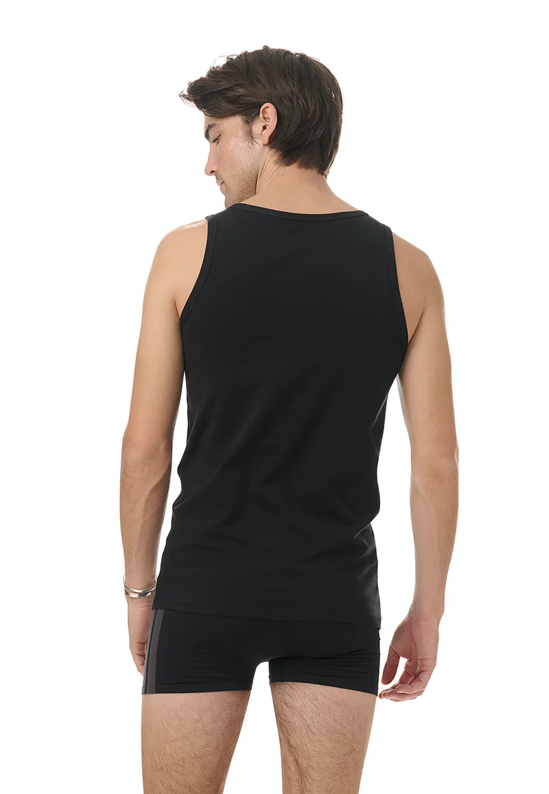 Tank Top 2er-Pack Schwarz - ADIDAS