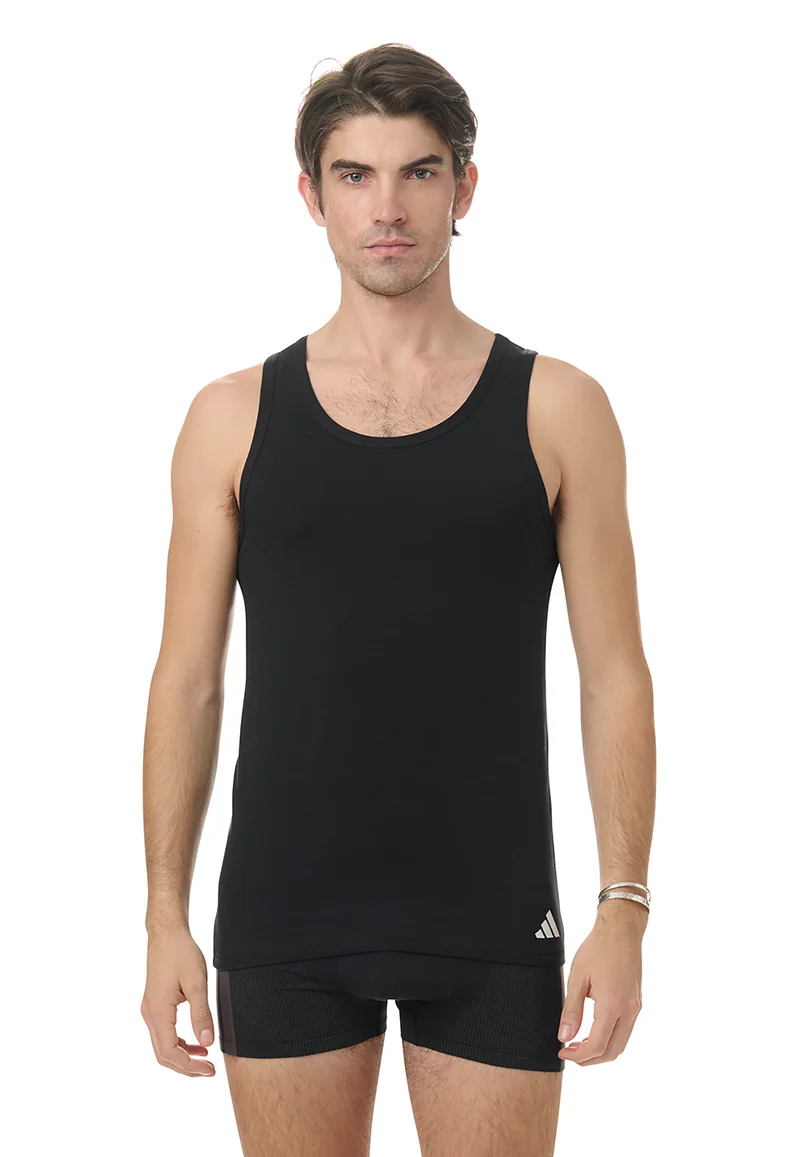 Tank Top 2er-Pack Schwarz - ADIDAS