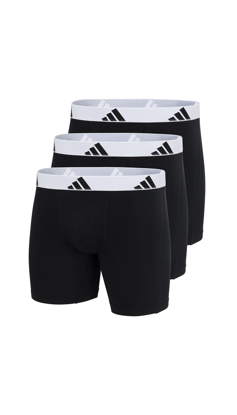 Enge Boxershorts 3er-Pack Schwarz/Weiss - ADIDAS