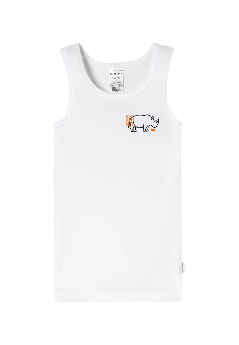 Unterhemd 2er-Pack Dunkelblau/Weiss - Fine Rib