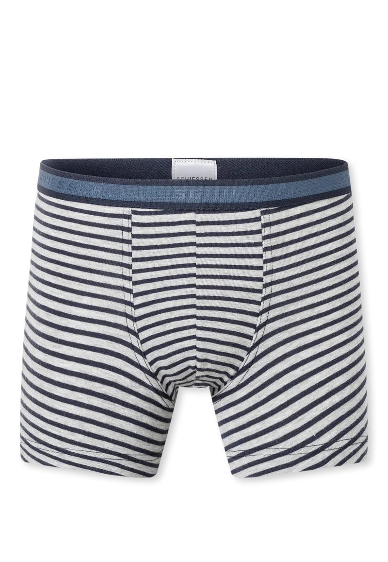 Shorts Dunkelblau/Grau gestreift - 95/5