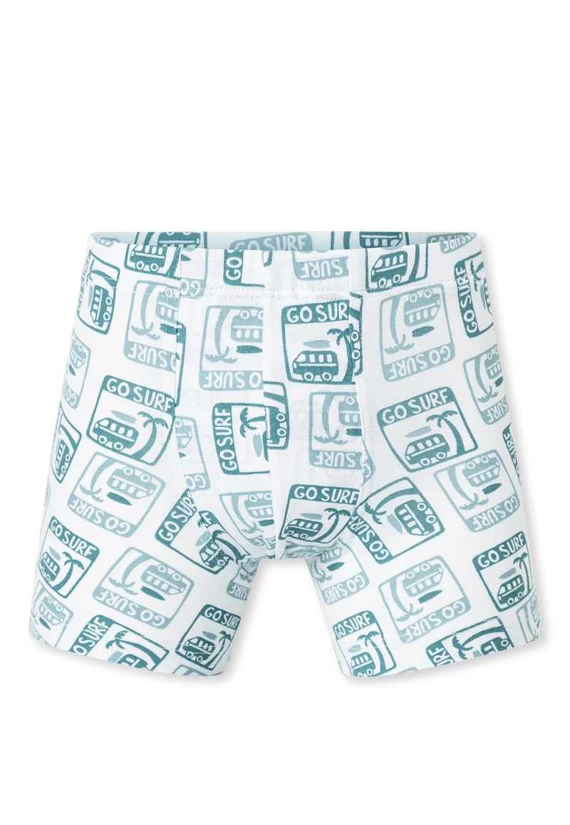 Shorts 5er-Pack Grün/Blau gemustert - 95/5