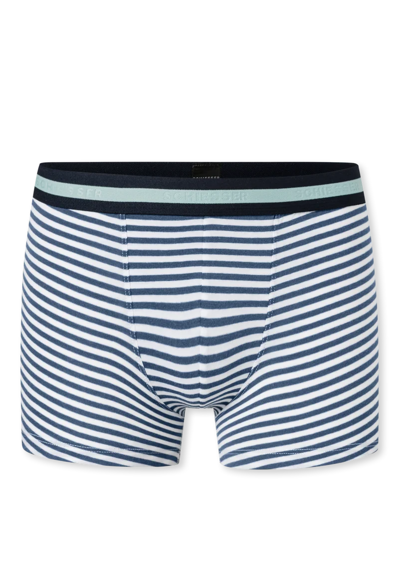 Shorts 3er-Pack Blau/Weiss gestreift - 95/5