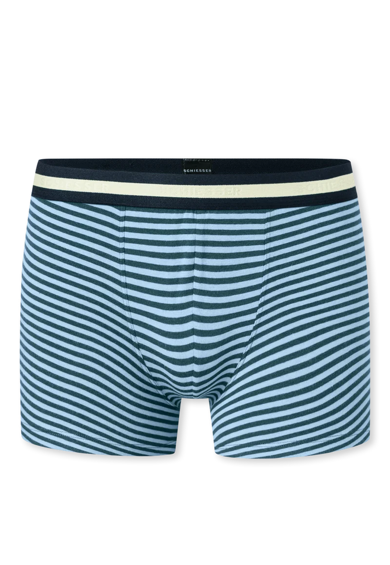 Shorts 3er-Pack Grün/Blau gestreift - 95/5