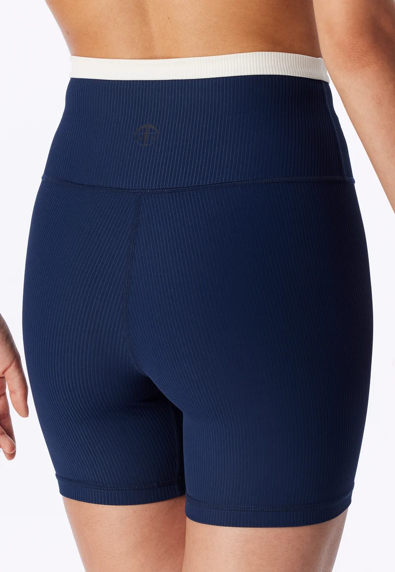 Shorts Doppelripp Dunkelblau/Weiss - SCHIESSER Active