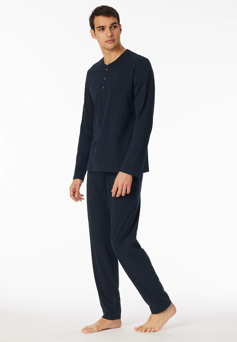 Shirt mit Knopfleiste Dunkelblau - Mix+Relax