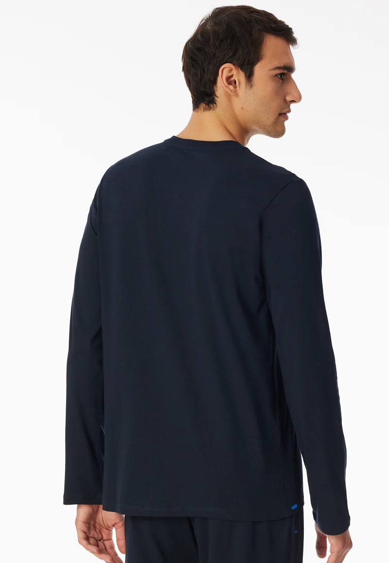 Shirt mit Knopfleiste Dunkelblau - Mix+Relax