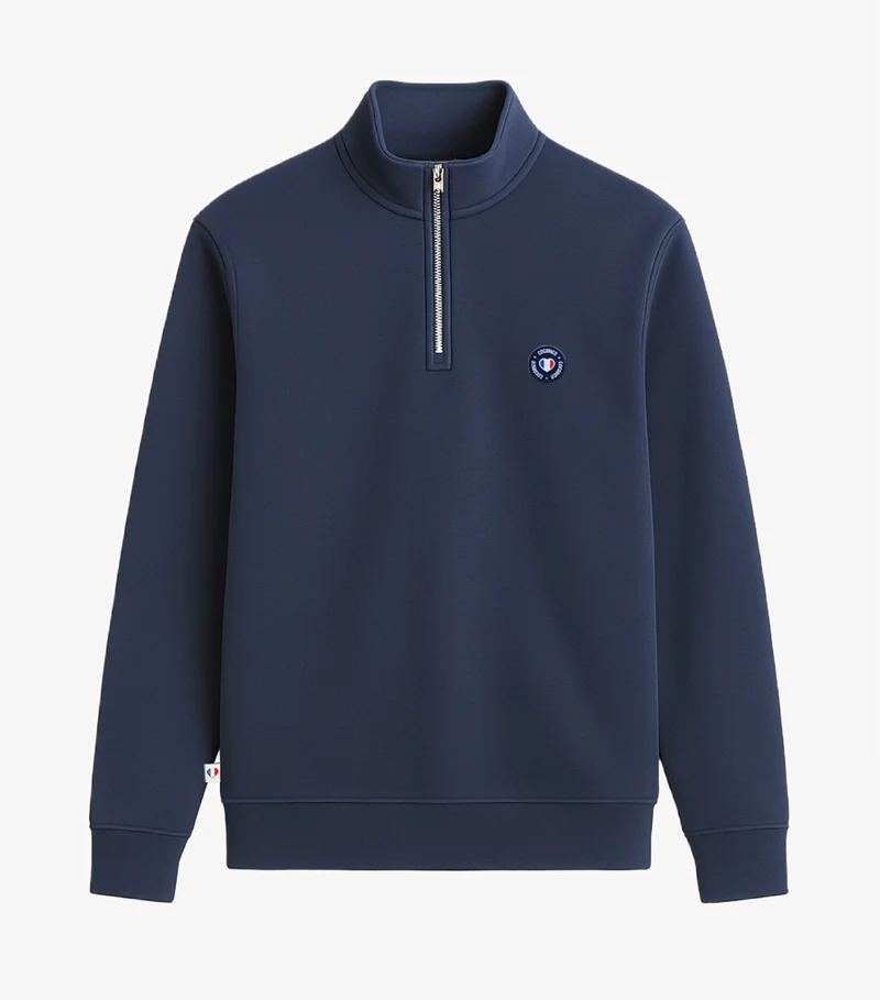 Sweat Camionneur Homme Marine - Blason