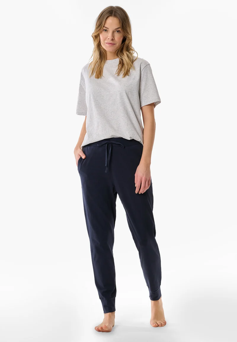 Hose mit Bündchen Dunkelblau - Mix+Relax