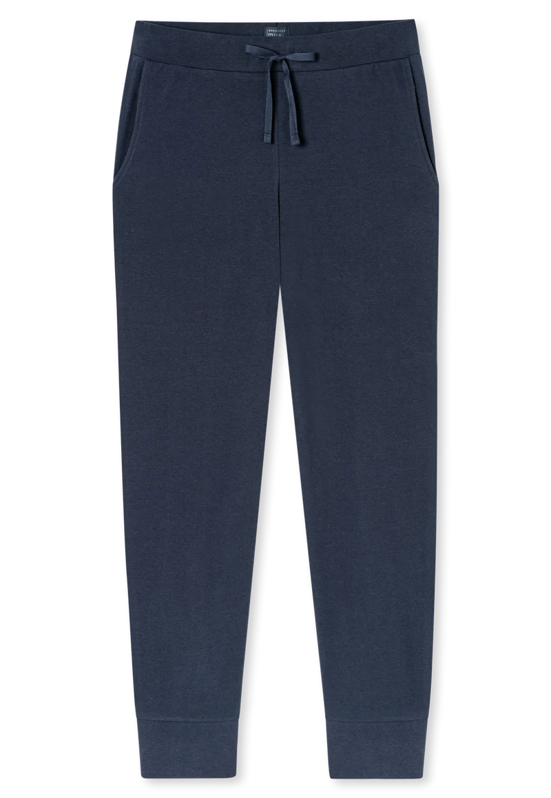 Hose mit Bündchen Dunkelblau - Mix+Relax