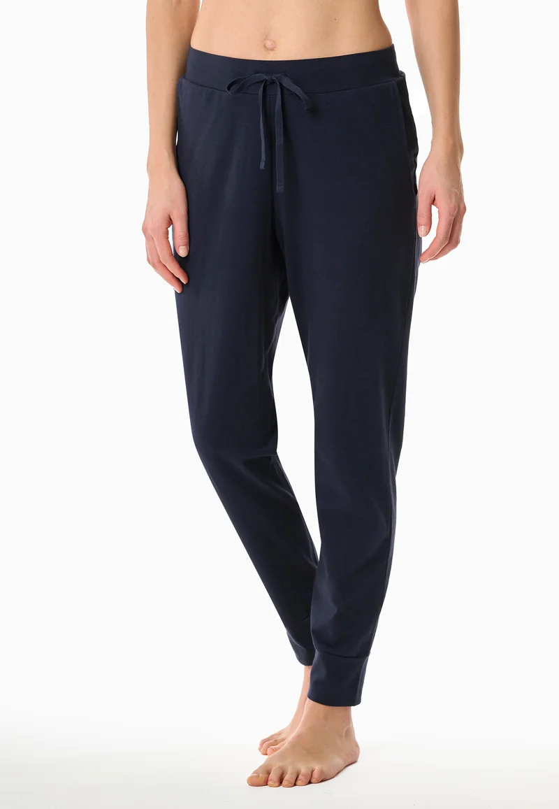 Hose mit Bündchen Dunkelblau - Mix+Relax