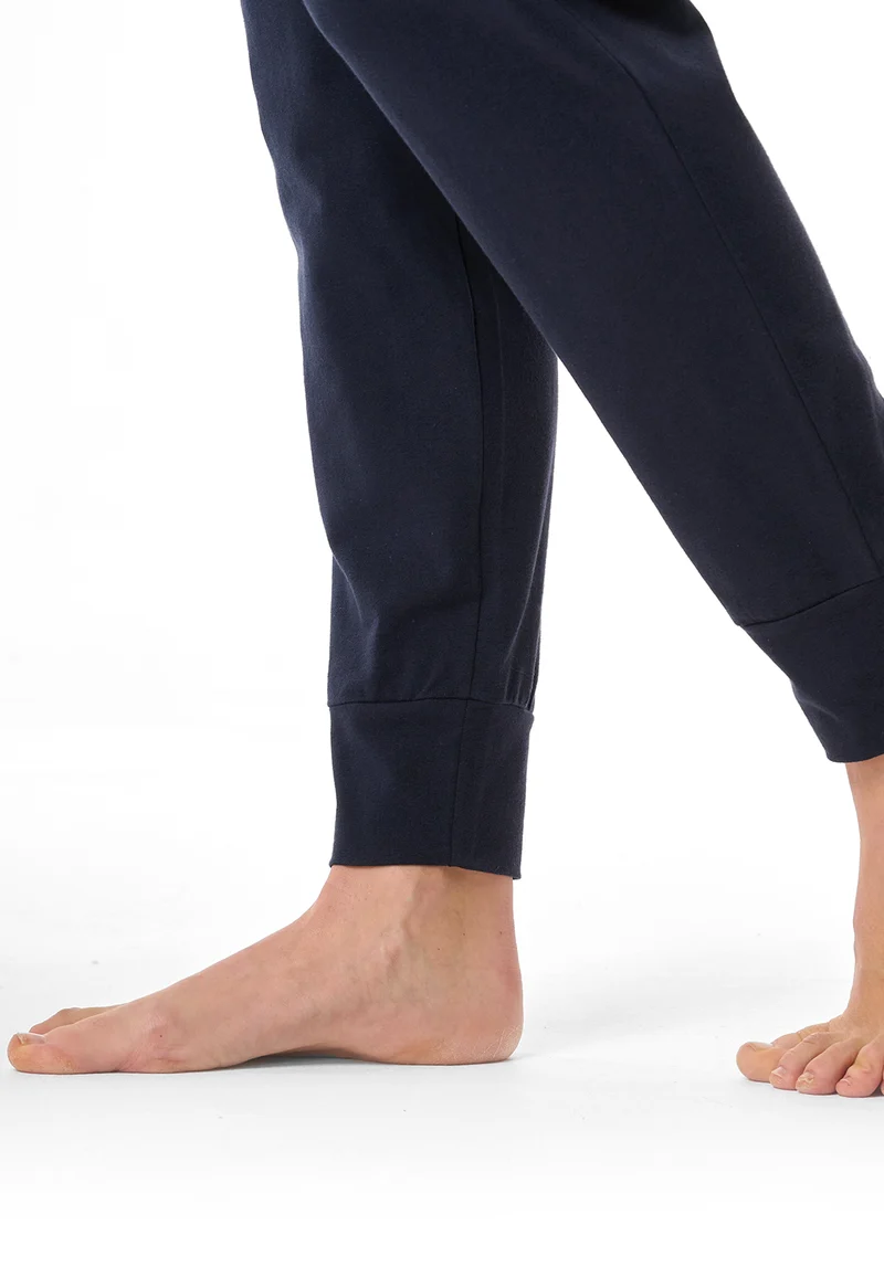 Hose mit Bündchen Dunkelblau - Mix+Relax